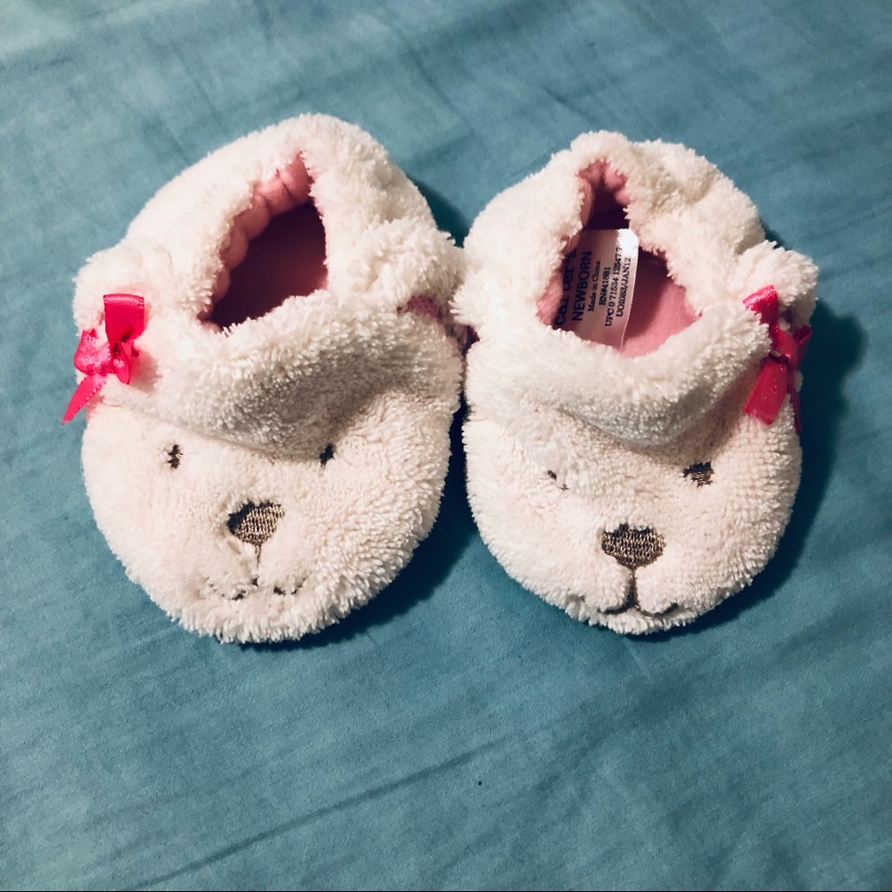 4/$10 Child of Mine Infant Girl Booties Newborn